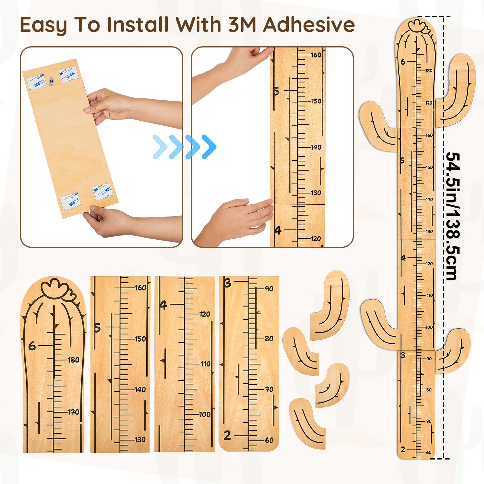 Beinou Growth Chart room decor—warm, playful focal point in a child’s space