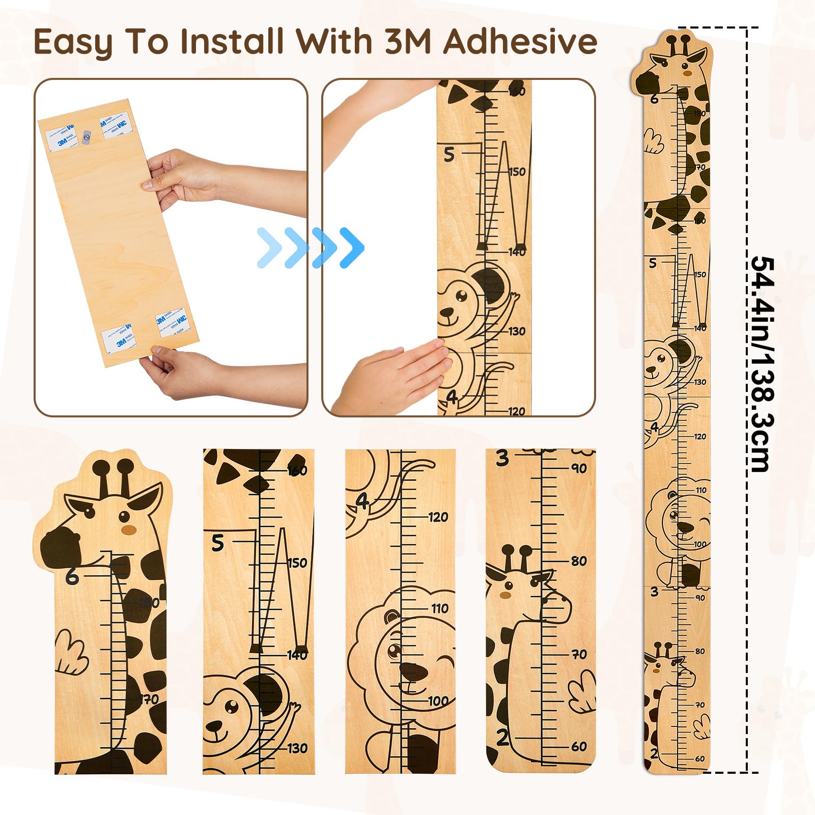 Beinou Growth Chart remains durable and easy to update as your child grows.