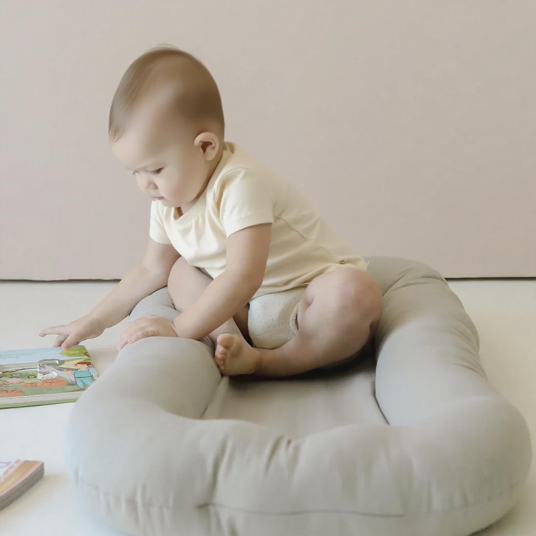 Beisurznga baby lounger cover removable for easy cleaning.