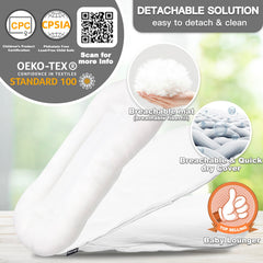 Beisurznga baby lounger cozy cradle scene for bonding moments during awake play.