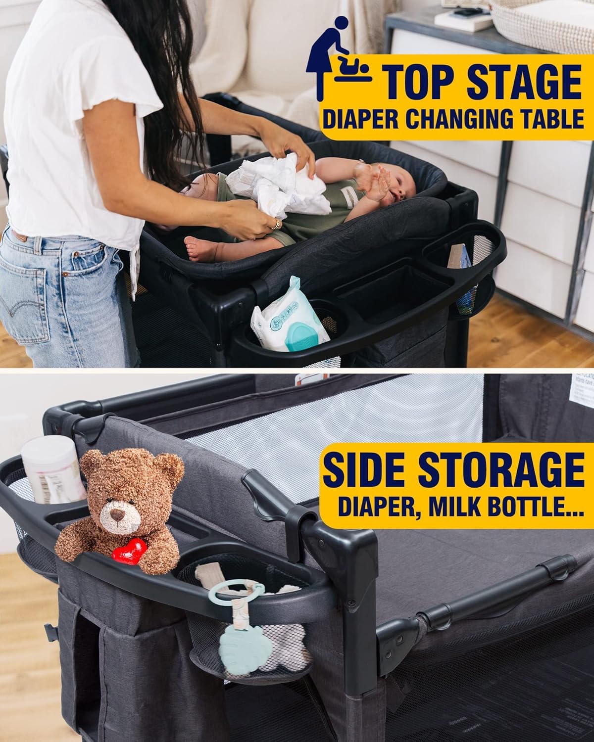 Beka playpen with 360-degree ventilation for visibility and airflow