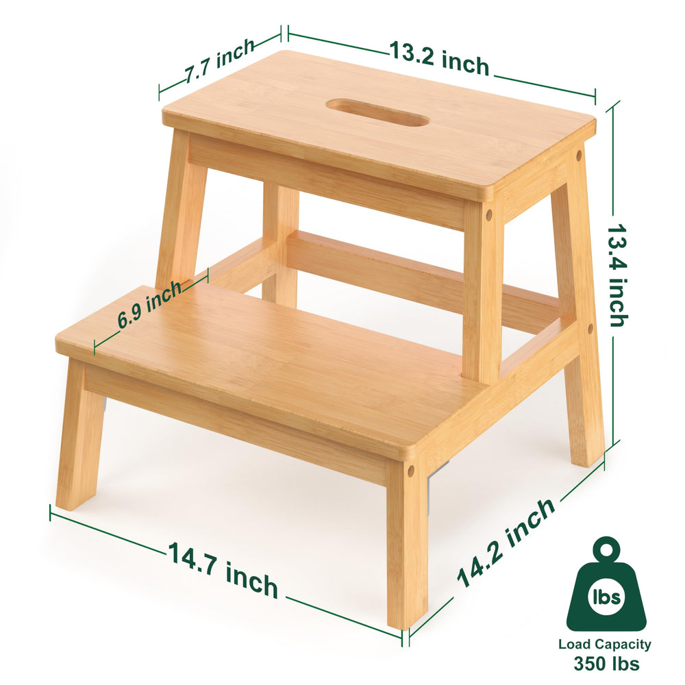 BEKVEM Bamboo 2 Step Stool assembly: quick setup with simple instructions