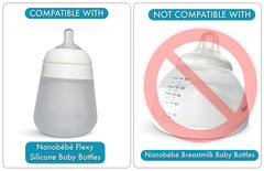 BelBeyo sippy kit compatibility with Nanobébé Flexy bottles fits all sizes