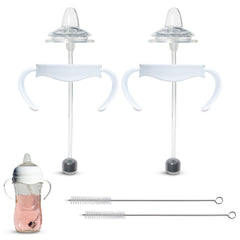 BelBeyo Sippy Kit nipple-to-straw transition for Philips Avent bottles showing easy weaning