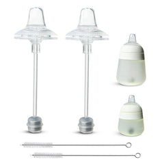 BelBeyo sippy kit spout nipples for Nanobébé Flexy bottles enabling gentle sipping