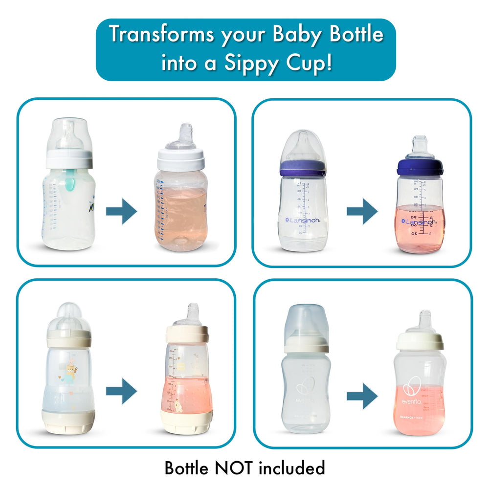 BelBeyo sippy spout nipple for Evenflo wide-neck, spill-free sipping