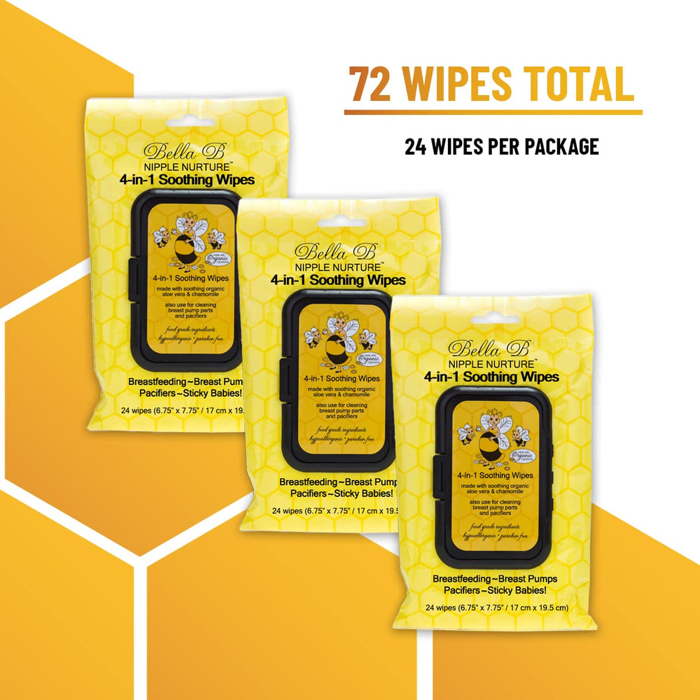 Bella B Nipple Nurture wipes ideal for breast pump cleaning