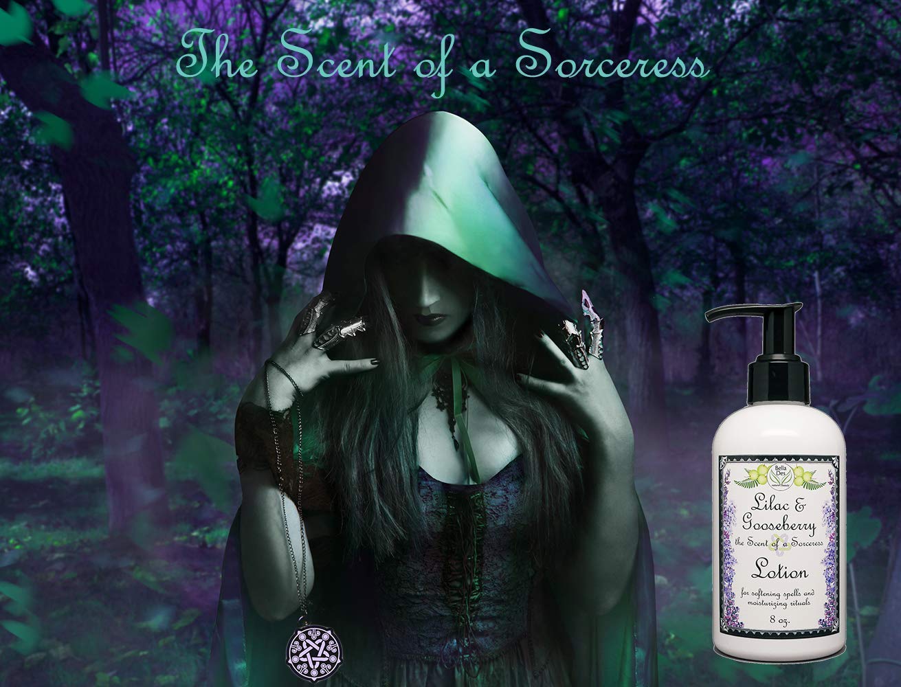 Bella Des Natural Beauty Lilac Gooseberry lotion packaging shown as gift option for cosplay enthusiasts.