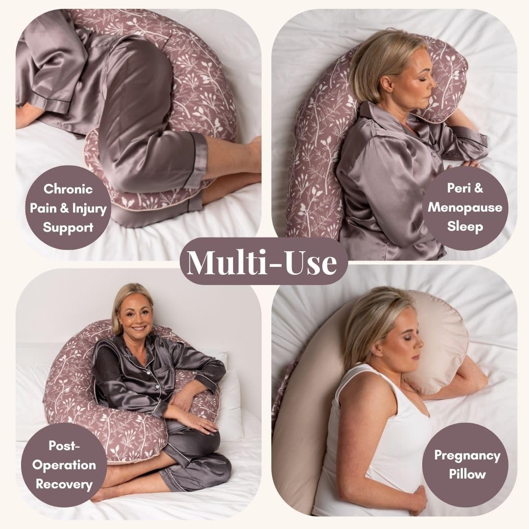 BellaMoon lounging nursing use showcases versatile full-body comfort.