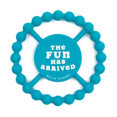 Bella Tunno baby teether silicone closeup shows safe, soothing relief for teething.