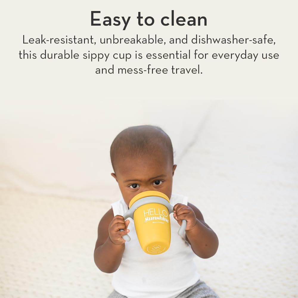 Bella Tunno Happy Sippy Cup travel-ready with compact profile for on-the-go sipping