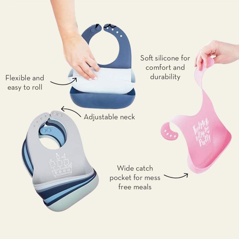 Bella Tunno Pick Me Up bib colorful design suitable for boys and girls.