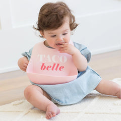 Bella Tunno Wonder Bib adjustable neck for growing babies.