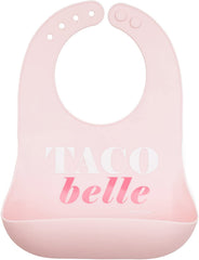 Bella Tunno Wonder Bib food catcher during meals keeps mess contained.