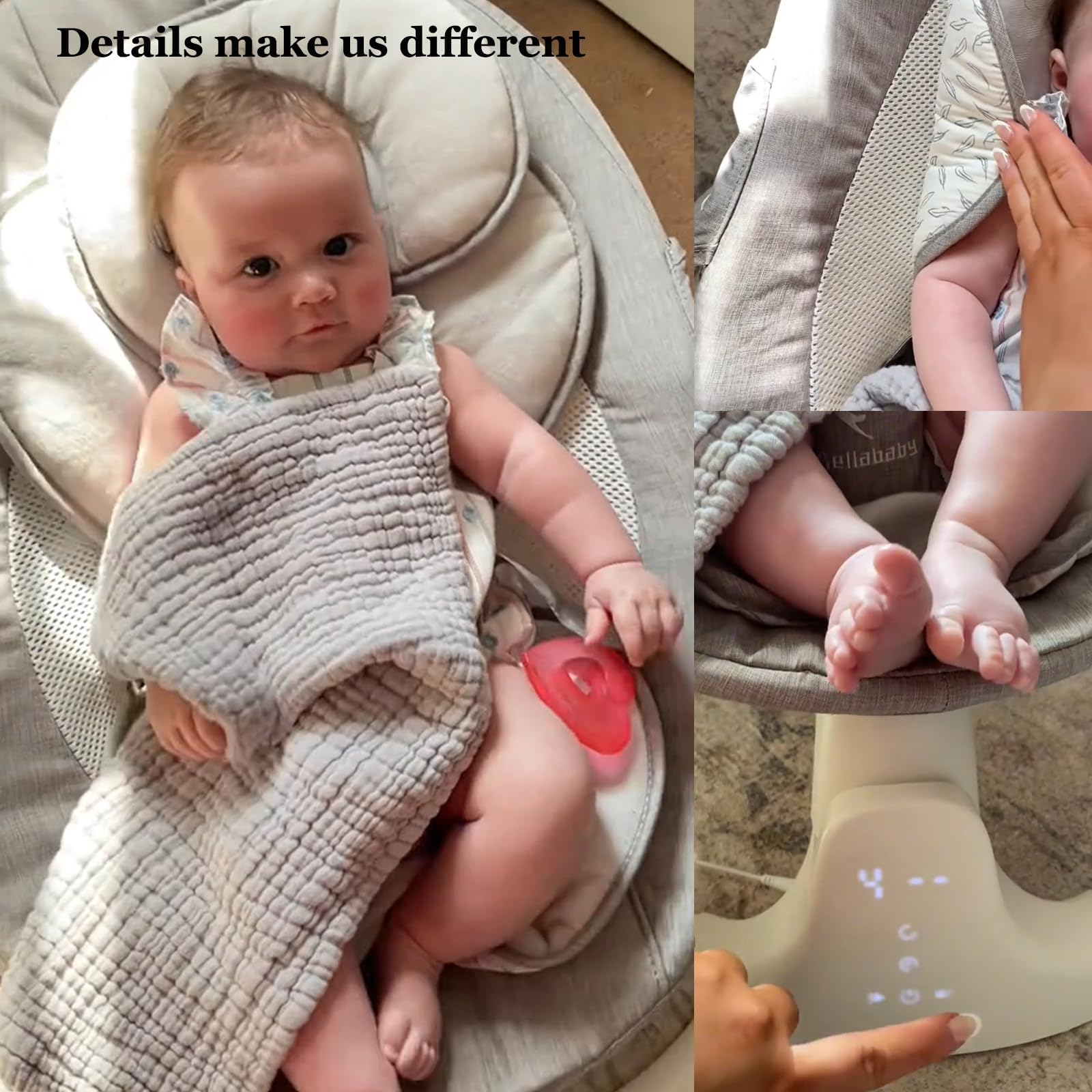 Bellababy 10-lullabies offer varied soothing options for nap time.