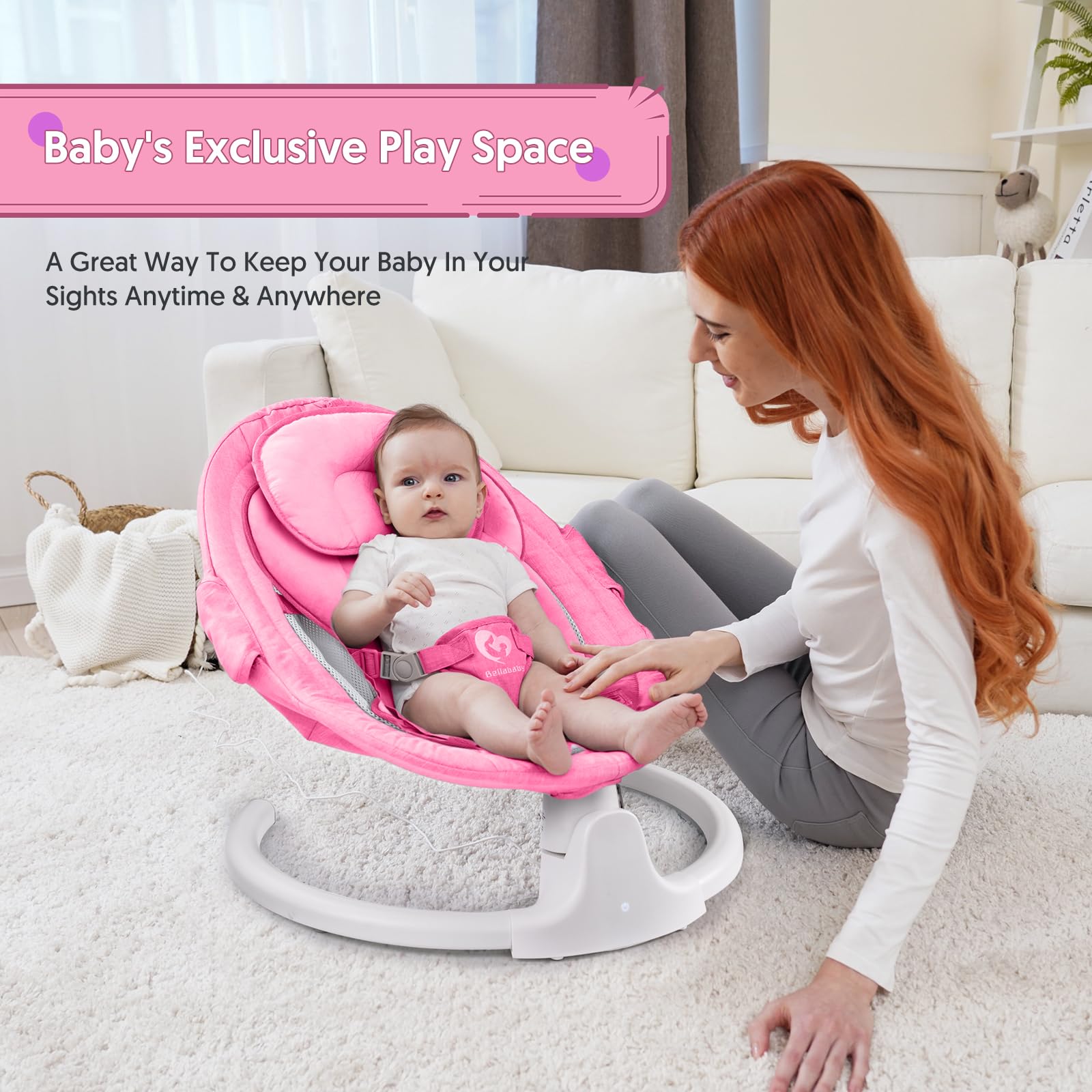Bellababy reversible cushion provides year round comfort with two cozy sides