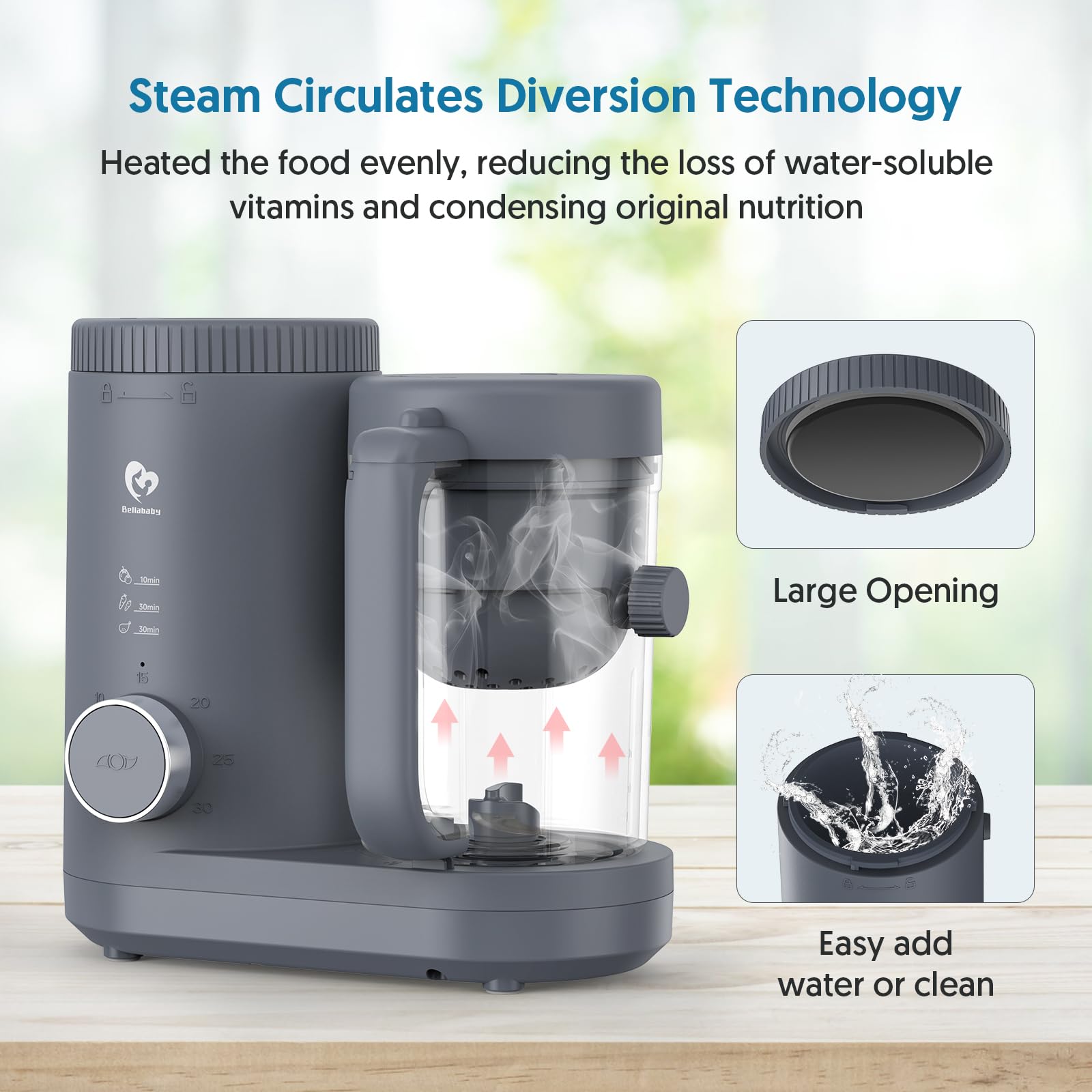Bellababy Tritan cup highlighted for safe blending