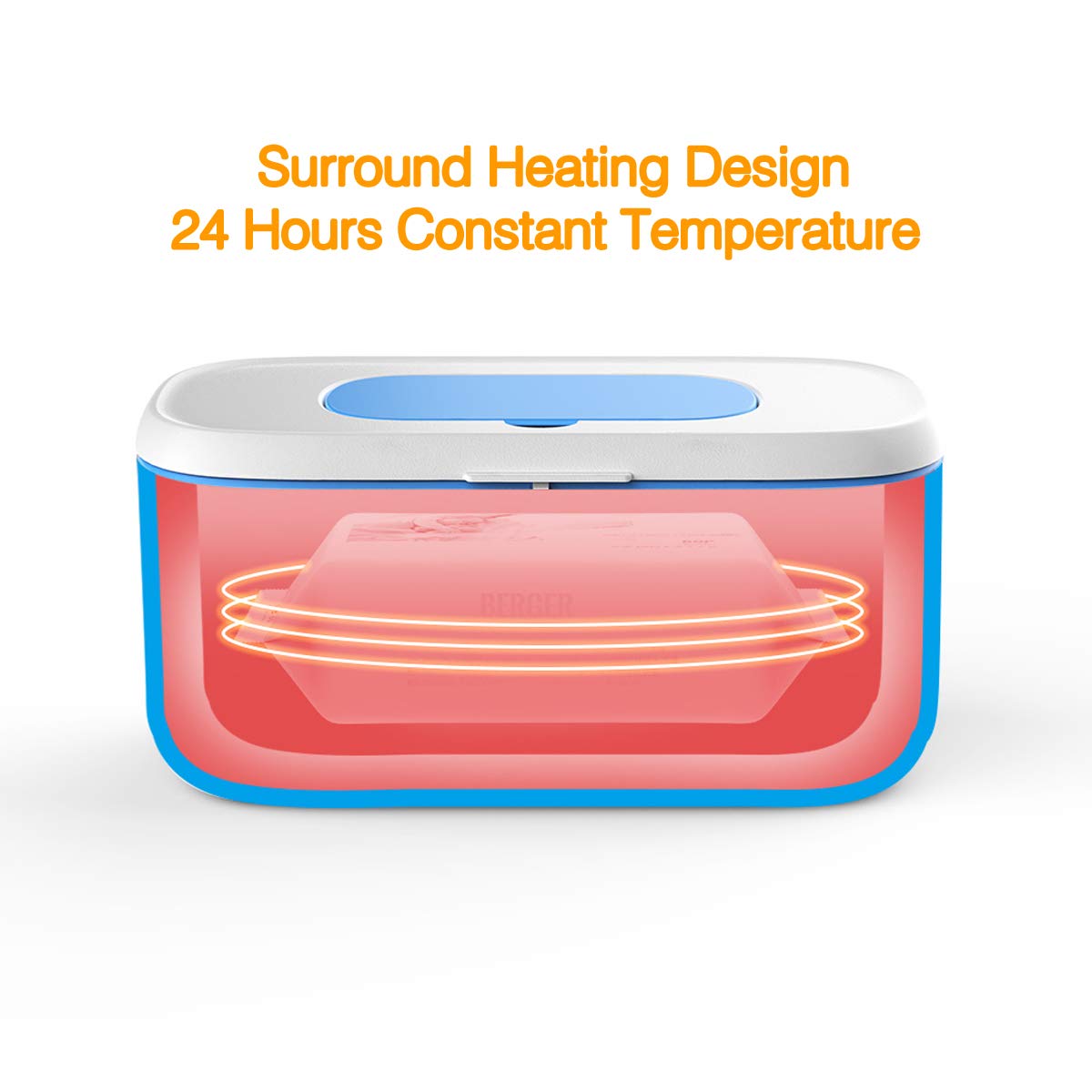 Bellababy wipe warmer energy-efficient design saves power while keeping wipes warmed.