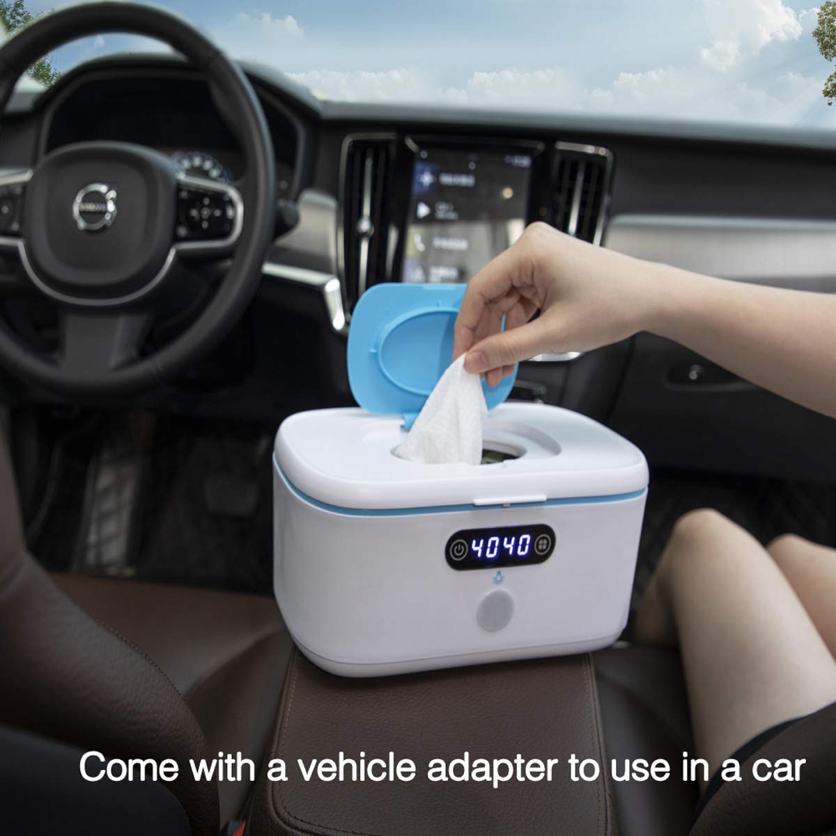 Bellababy wipe warmer requires no water or sponge for easy setup.