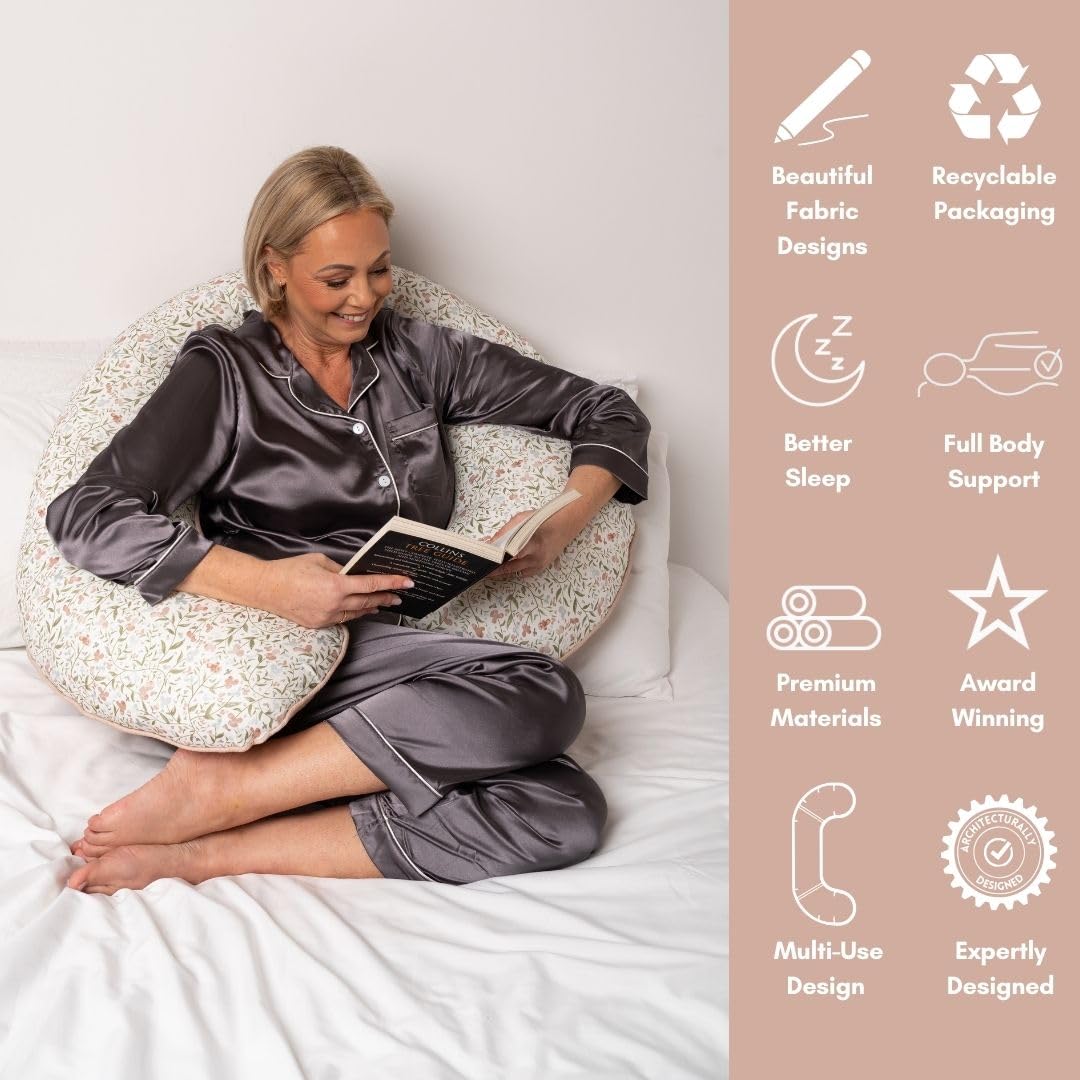 BellaMoon removable cover image shows zippered, washable cover for easy care.