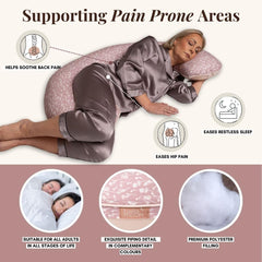 BellaMoon Contoured Design aids posture and spine alignment for relaxing maternity rest
