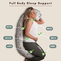 BellaMoon Irish design pregnancy pillow blends style with comfort.