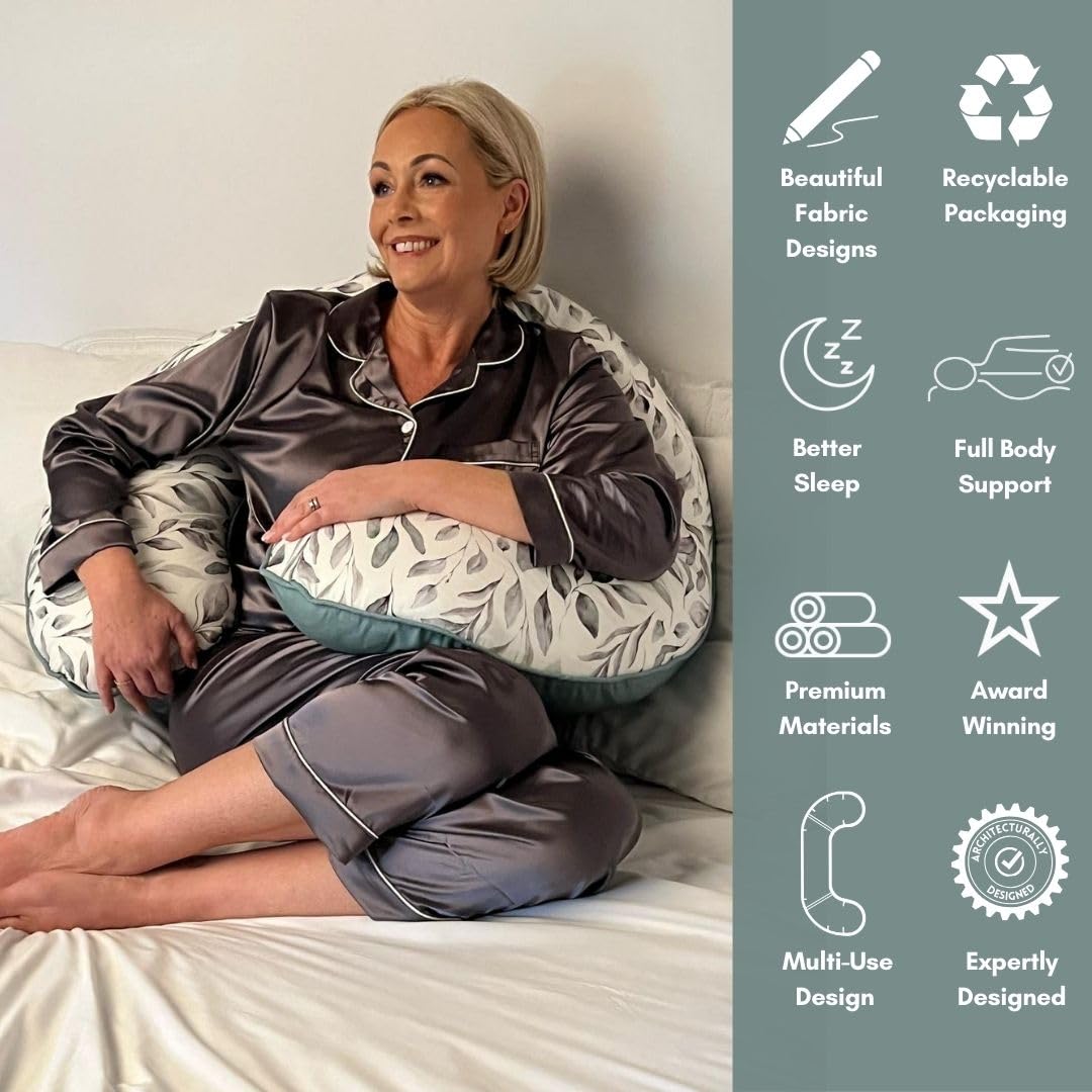 BellaMoon knee relief pillow detail helps reduce tossing and turning.
