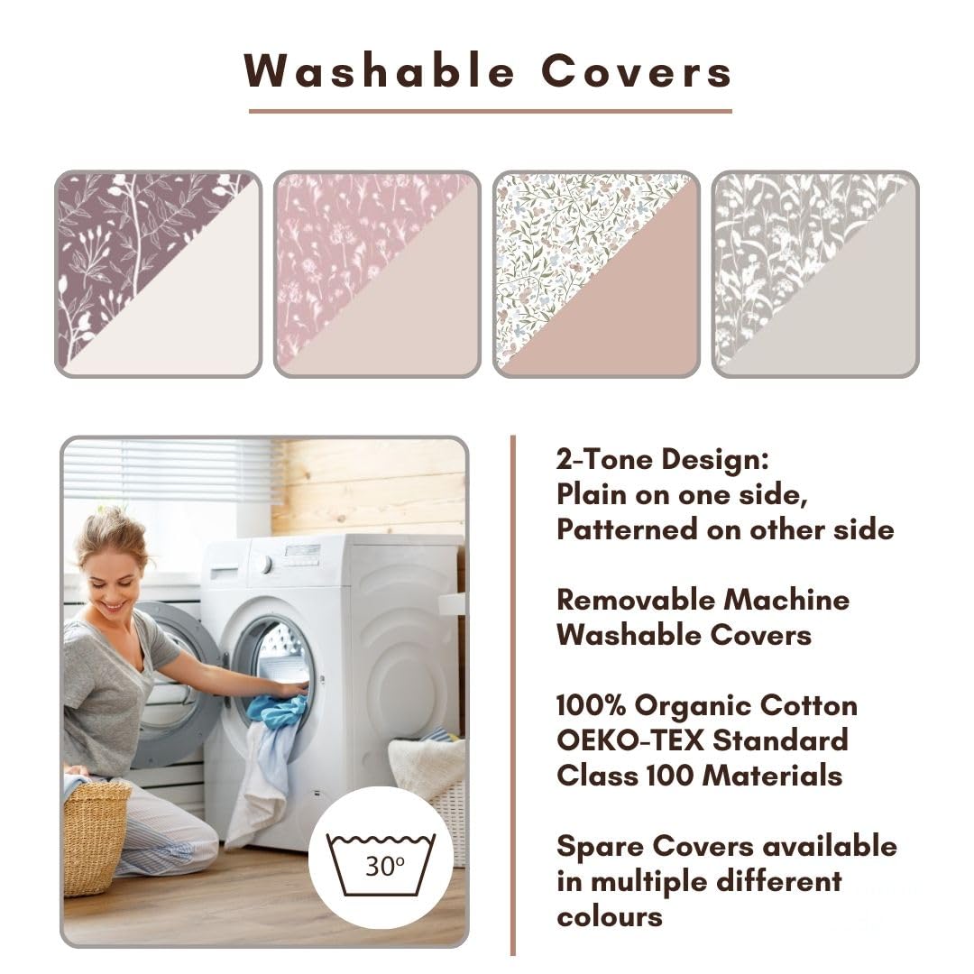 BellaMoon removable zip cover for easy washing and maintenance.
