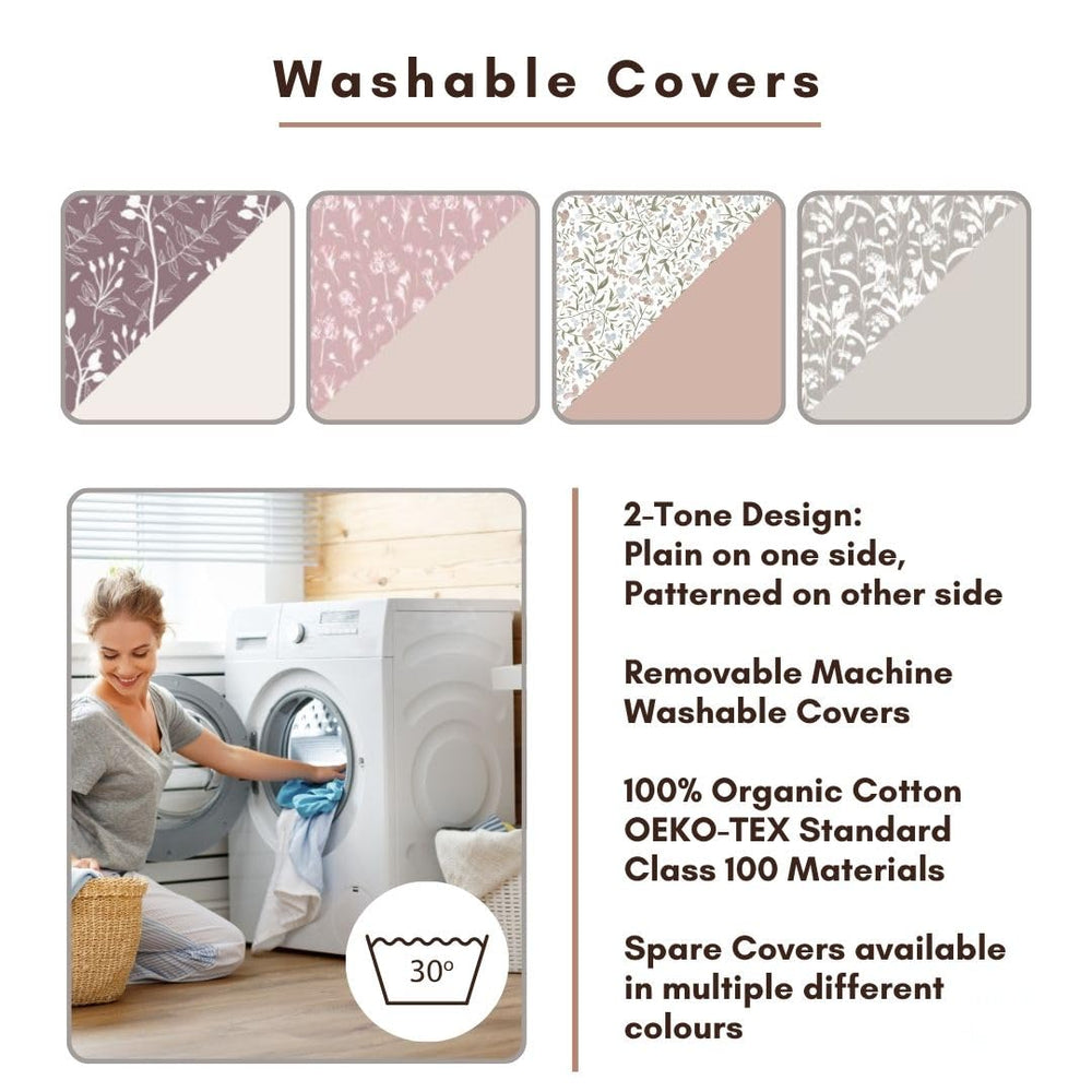 BellaMoon removable zip cover for easy washing and maintenance.