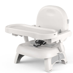 Bella’s Friends 3-in-1 toddler booster gray folds compactly for travel.