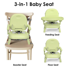 Bella's Friends 3-in-1 booster seat tray adjusted to fit growing toddlers.
