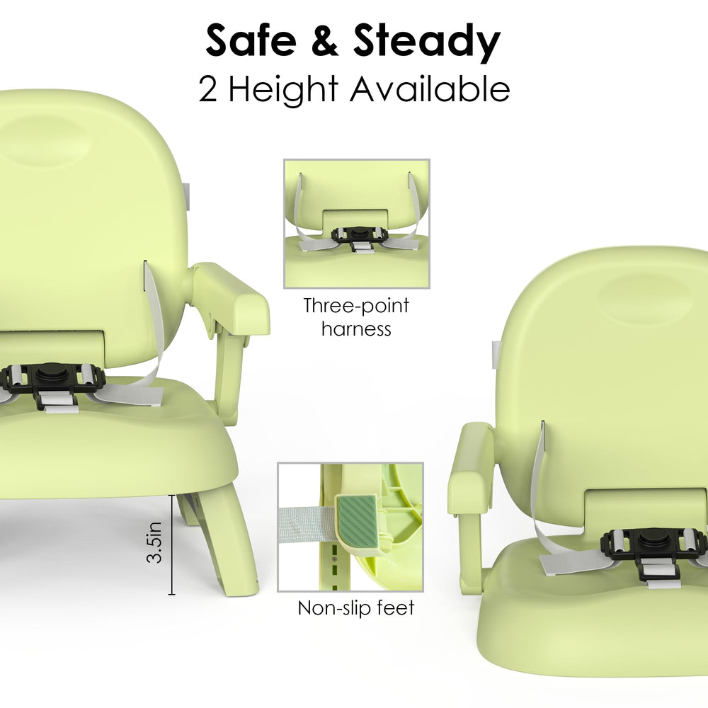 Bella's Friends 3-in-1 booster seat tray dishwasher-safe for quick cleanup.