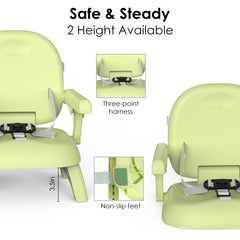 Bella's Friends 3-in-1 booster seat tray dishwasher-safe for quick cleanup.