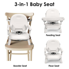 Bella’s Friends adjustable-tray gray offers three positions for growing toddlers.