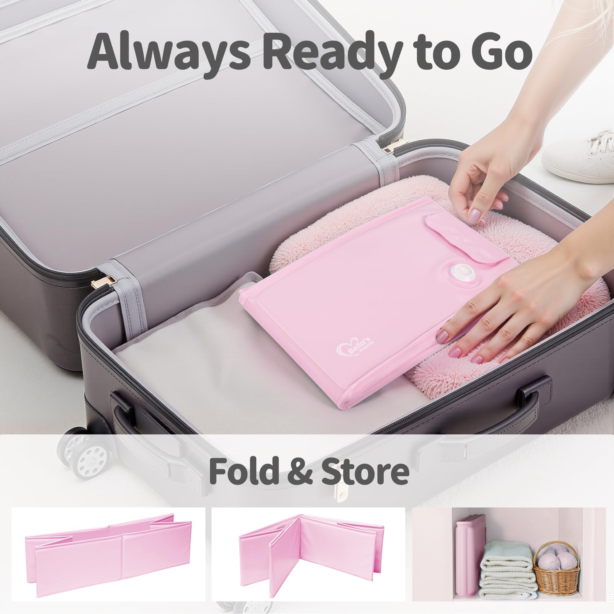 Bella's Friends baby tub uses soft-touch material for comfy, gentle bathing