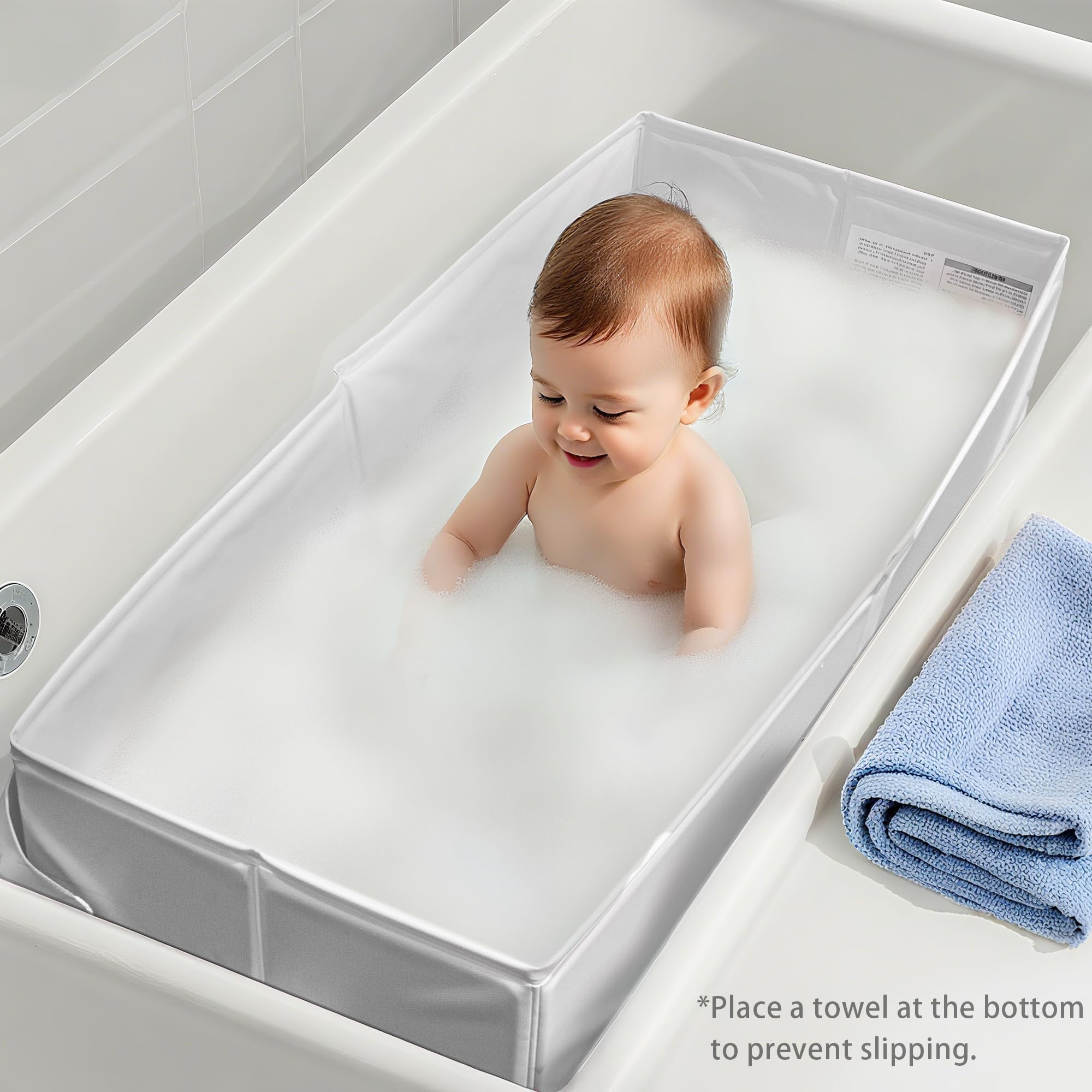 Bella's Friends collapsible bathtub travel-ready and lightweight for on-the-go baths.