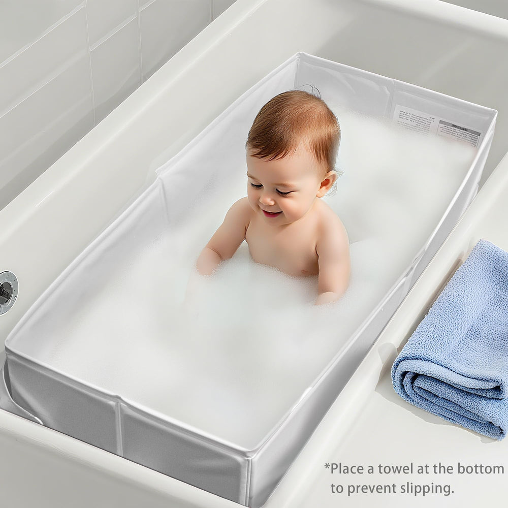 Bella's Friends collapsible bathtub travel-ready and lightweight for on-the-go baths.
