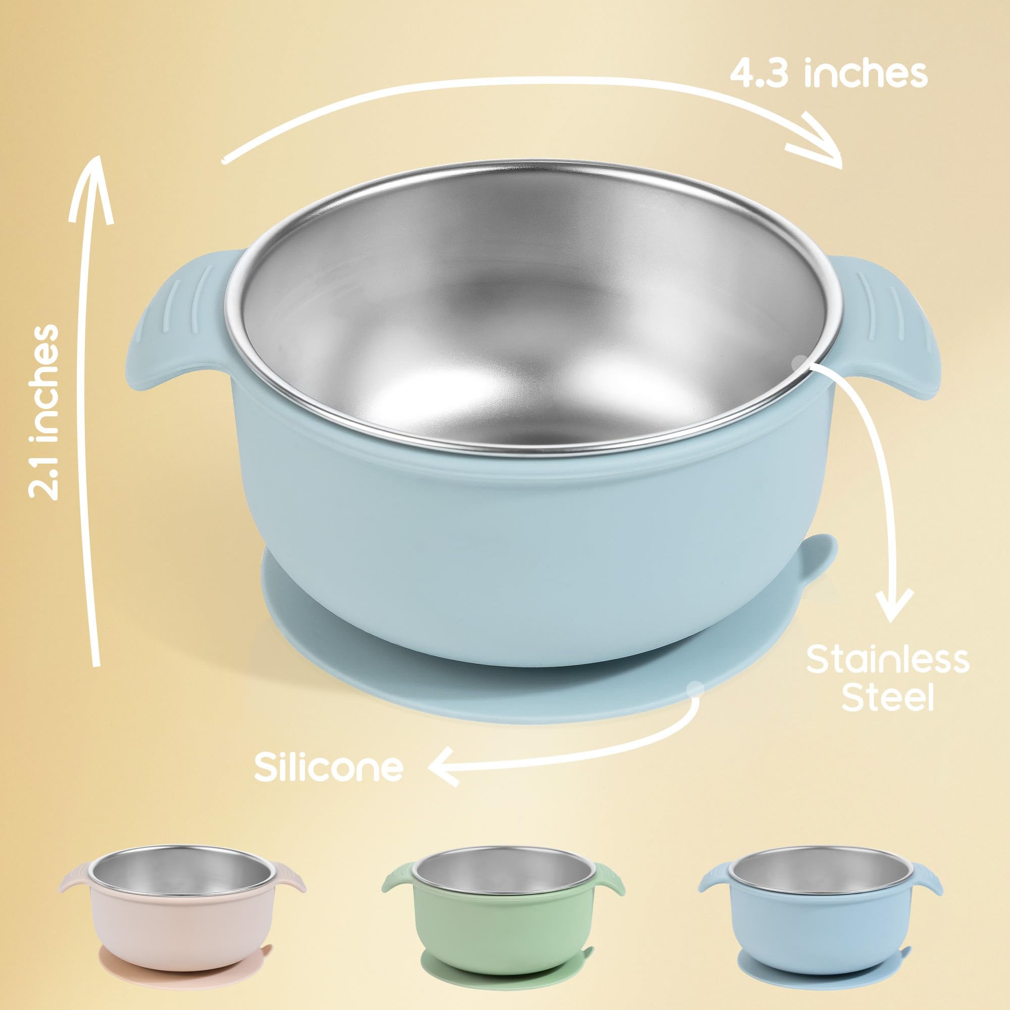 Bella's Friends stainless steel interior resists stains and odors for daily meals.