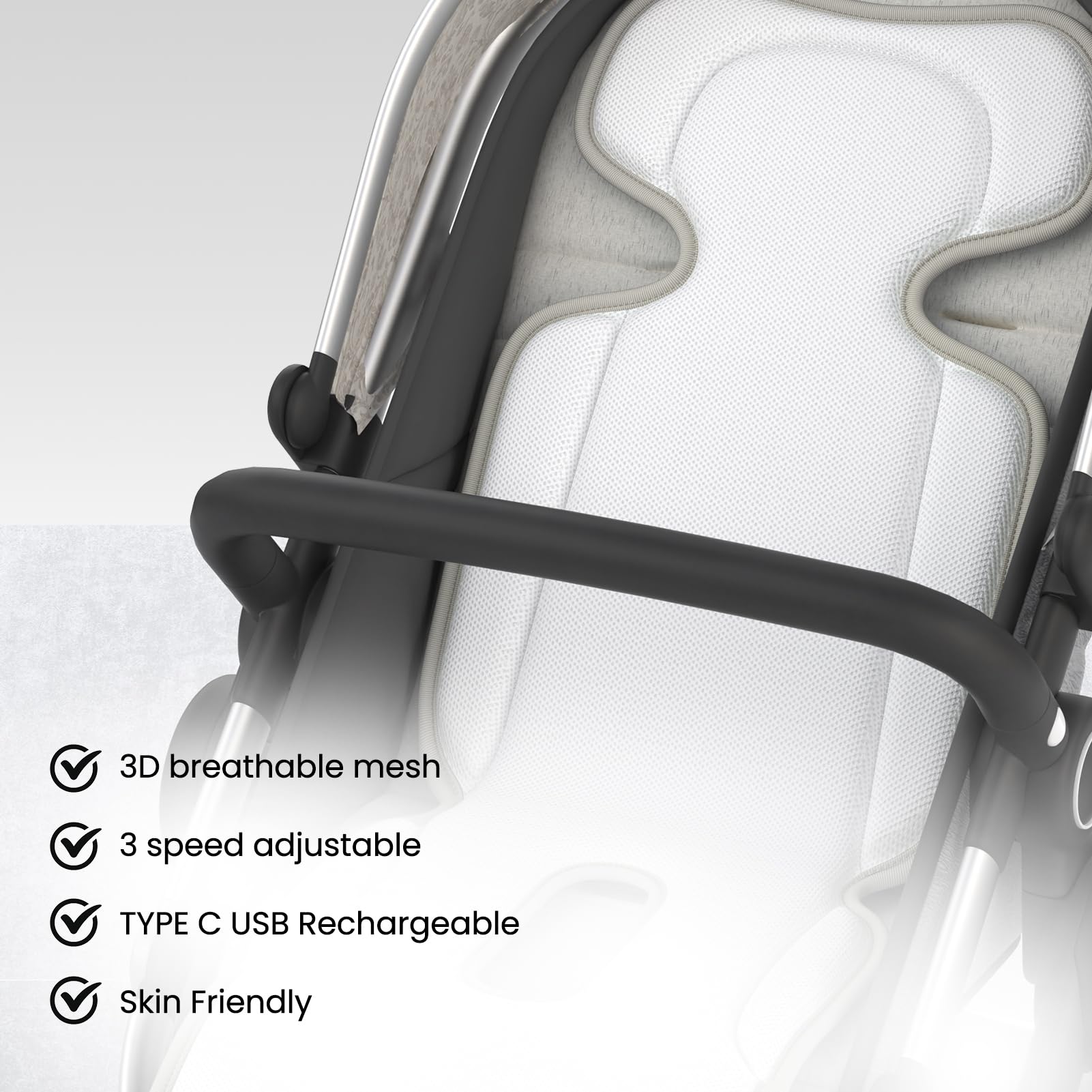 Bella's Friends breathable 3D mesh fabric keeps skin comfortable with enhanced air flow
