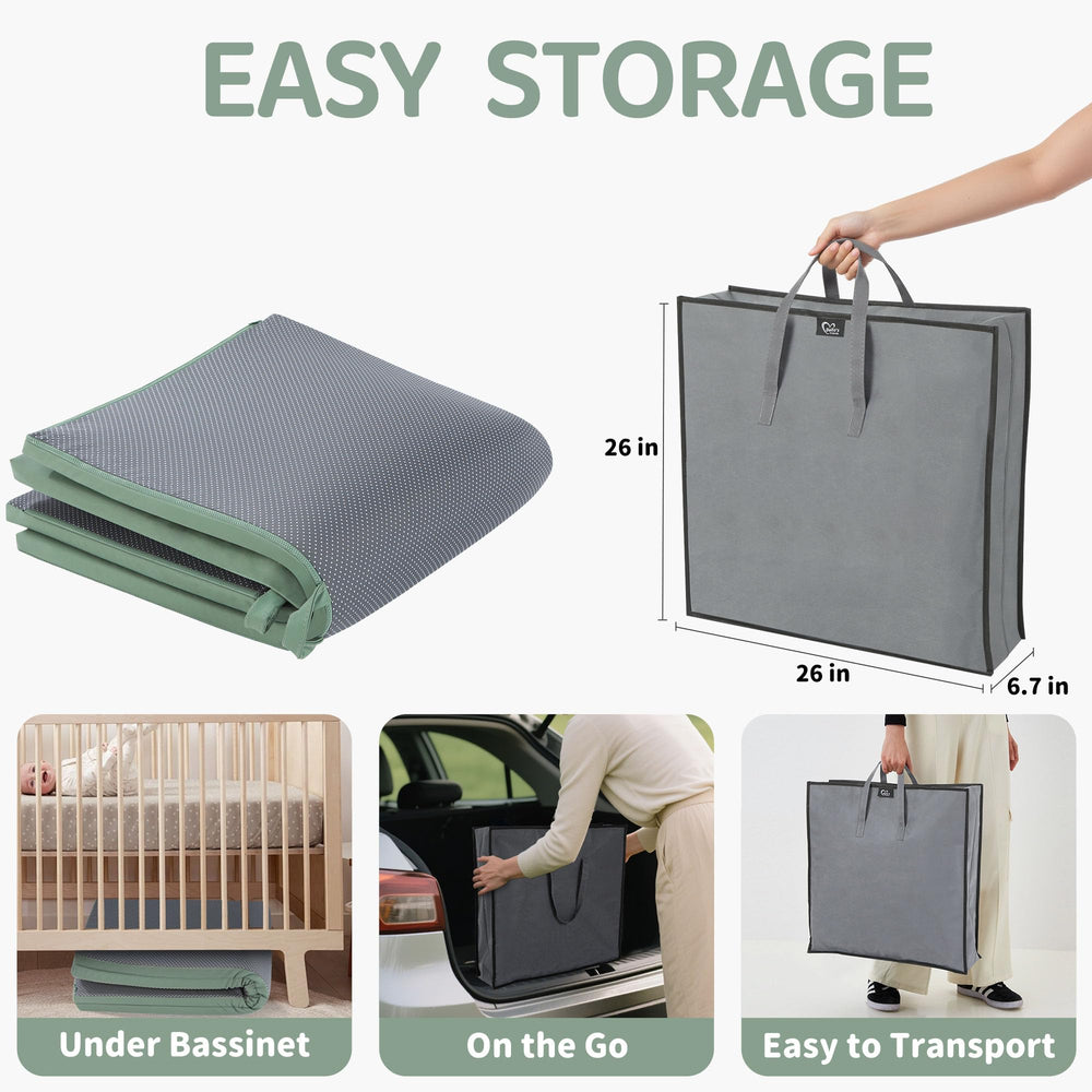 Bella's Friends carry bag and folded mat ready for travel and storage