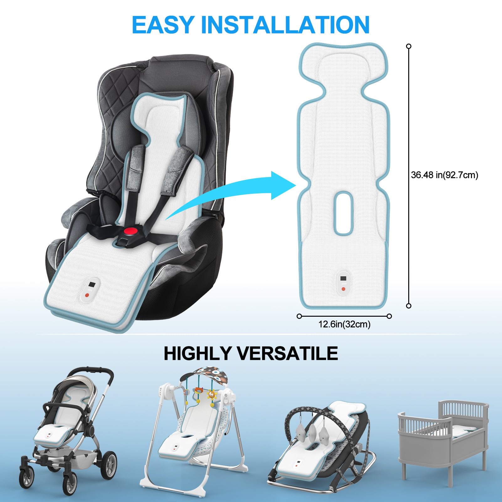 Bella's Friends cooling pad features 10000mAh battery for long runtime.