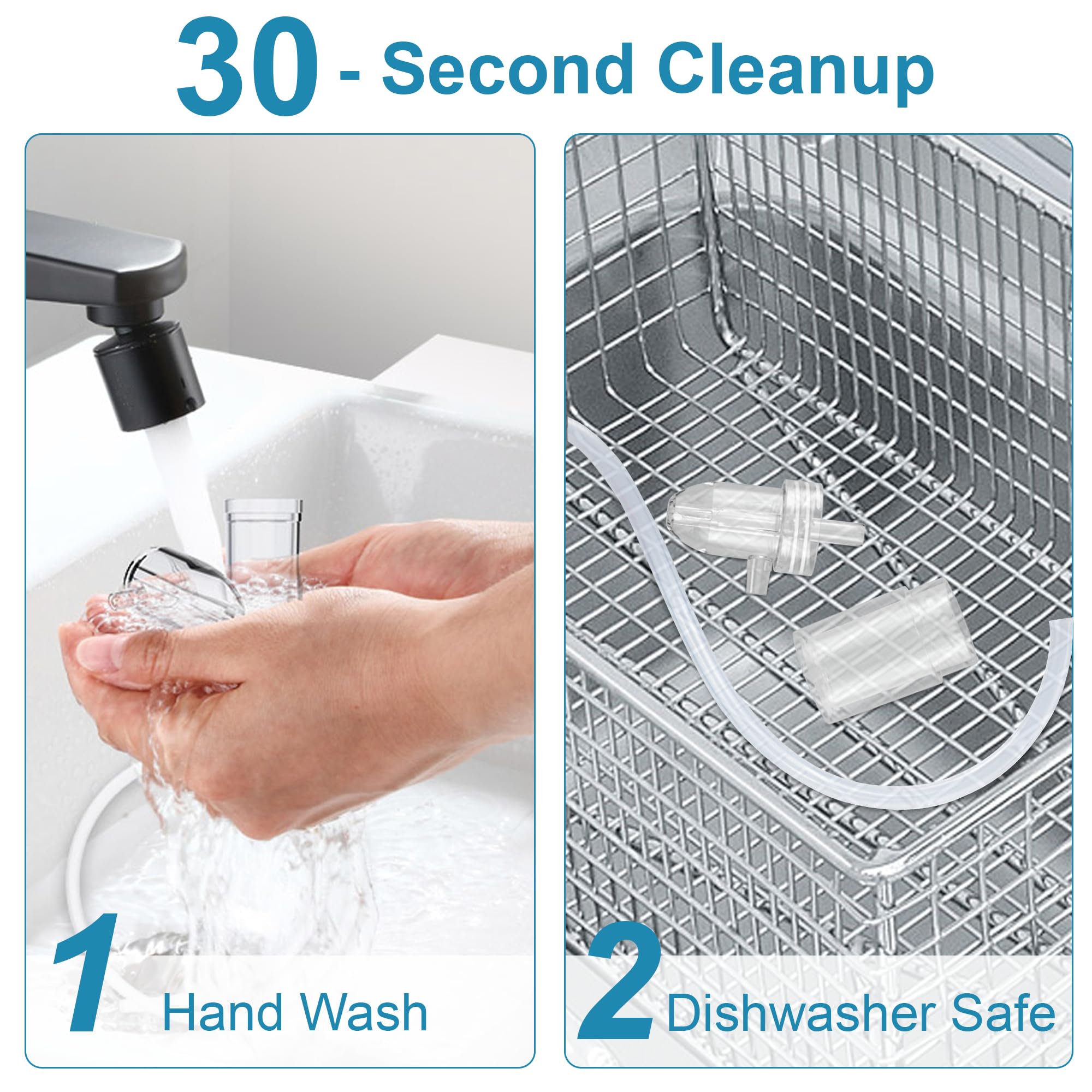 Bella's Friends easy-clean design is dishwasher-safe for thorough sanitizing