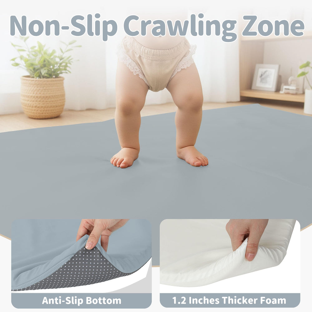 Bella's Friends foldable play mat neutral gray fits modern decor