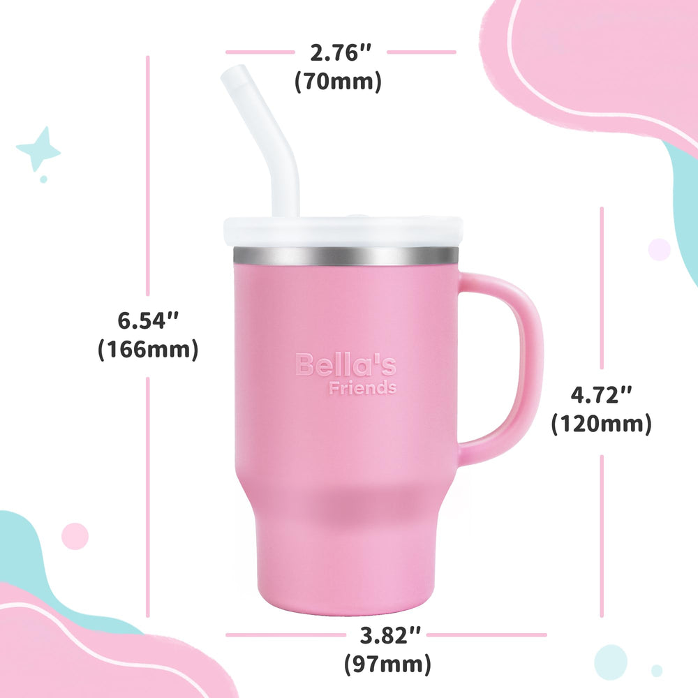 Bella's Friends Handy Mini Tumbler's flexible straw delivers gum-friendly sipping.