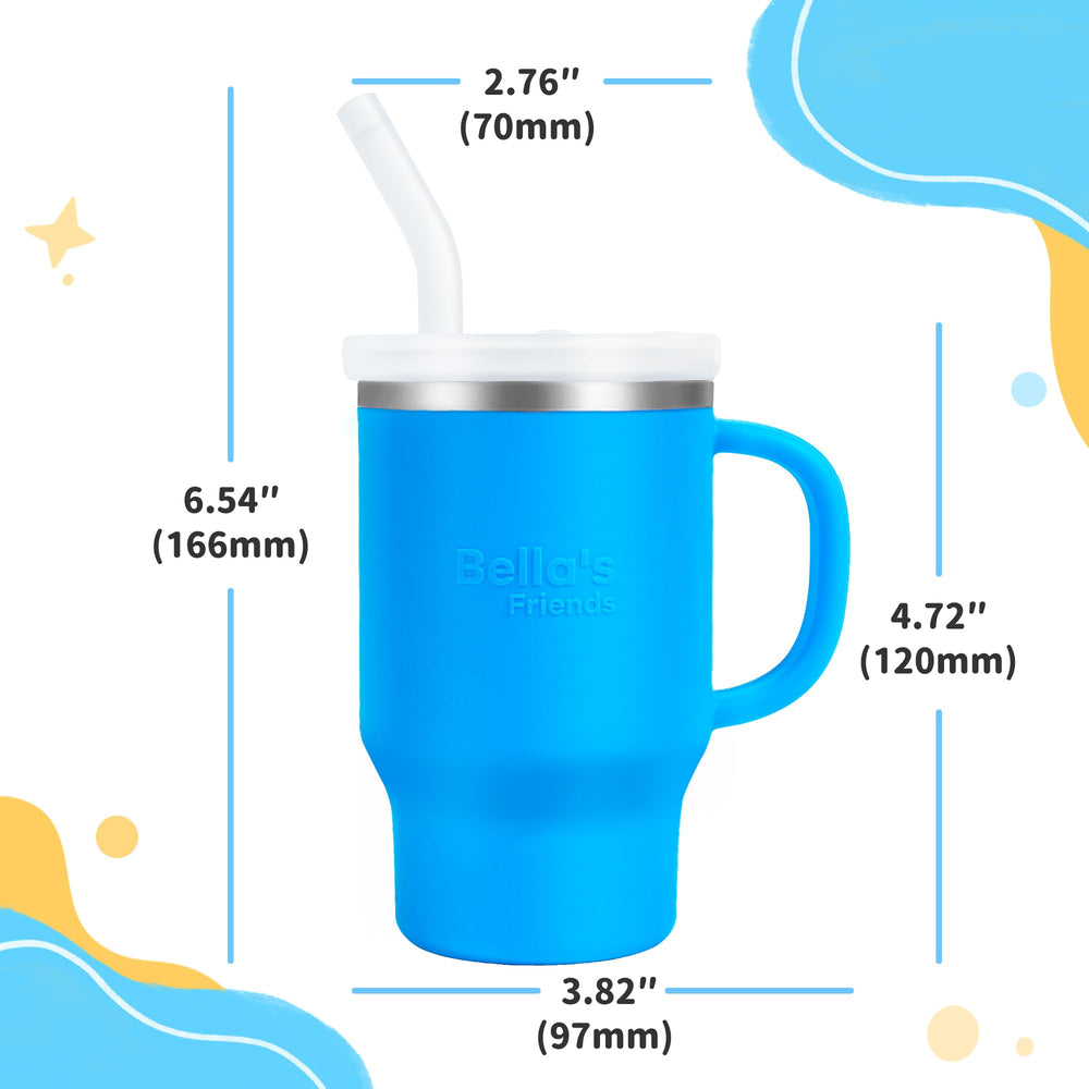 Bella's Friends Handy Mini Tumbler leak-proof straw demonstrates travel-friendly peace of mind