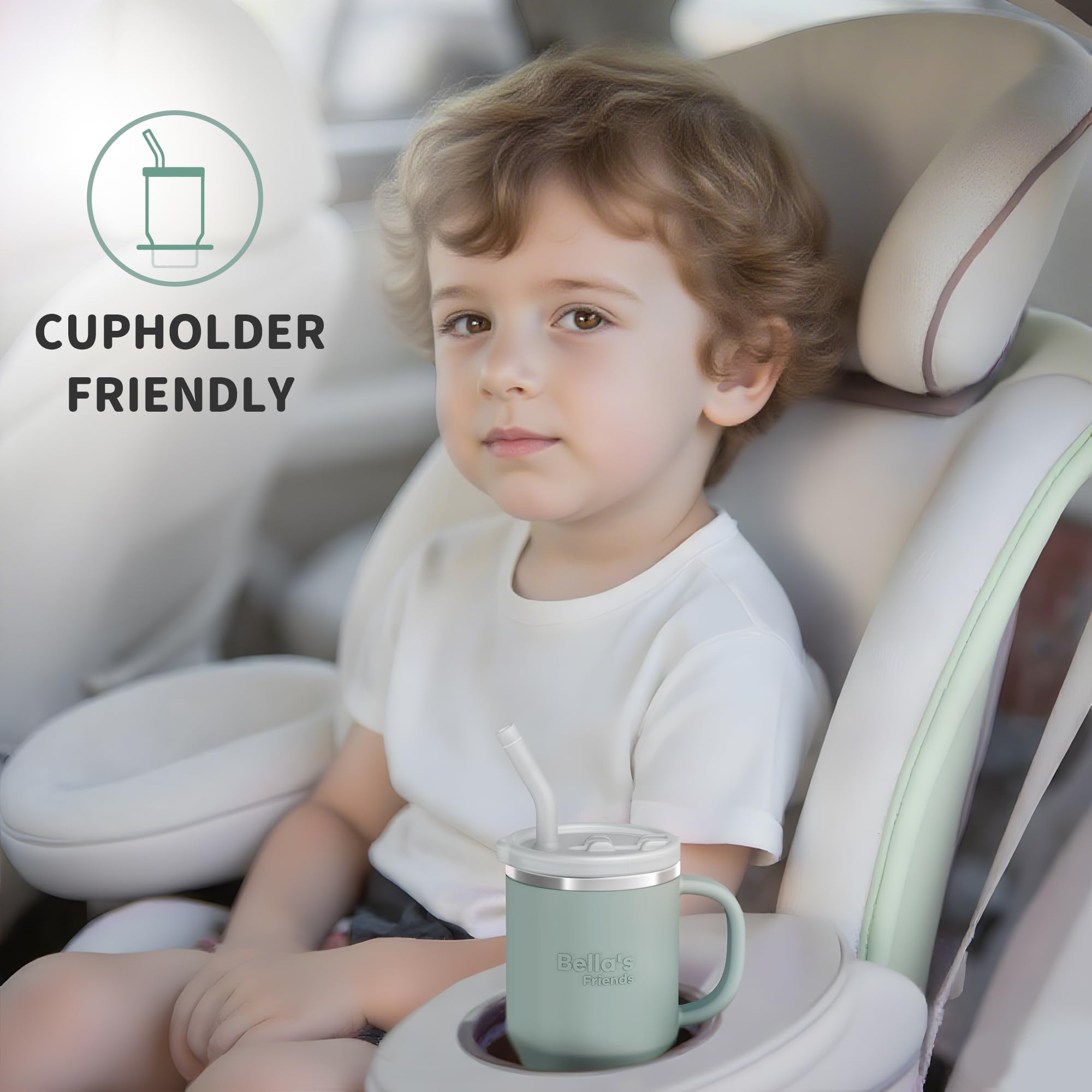 Bella's Friends Handy Mini Tumbler lid and straw lock for spill-free sipping.