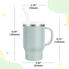Bella's Friends Handy Mini Tumbler silicone body soft-tip, gentle on toddlers' gums.