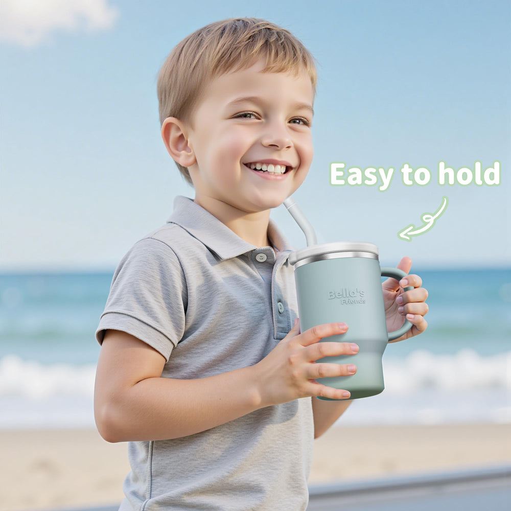 Bella's Friends Handy Mini Tumbler stainless interior close-up showing odor-free design.