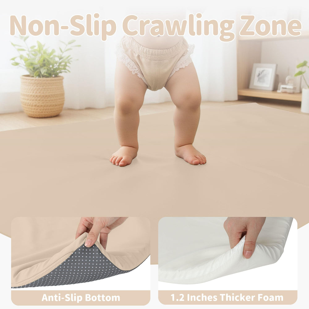 Bella’s Friends neutral beige design fits any nursery or living space.
