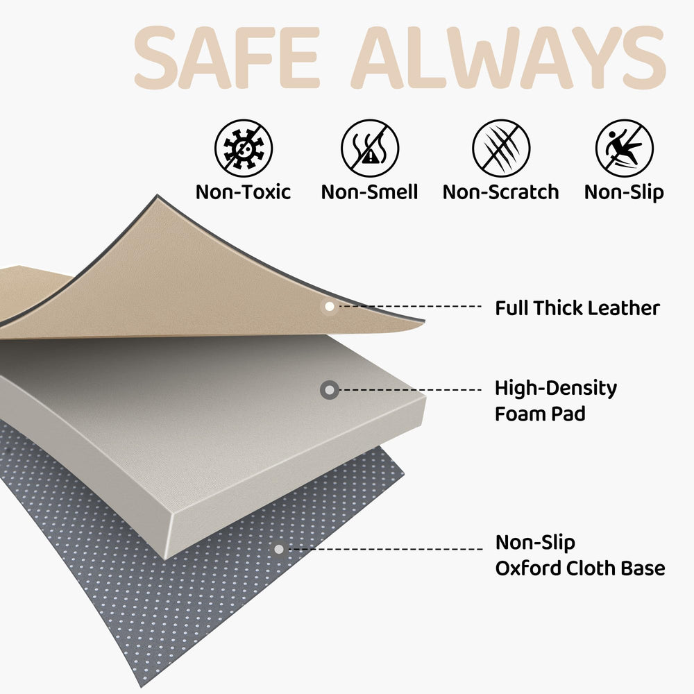 Bella’s Friends non-slip bottom keeps crawling surface stable for safe first steps.